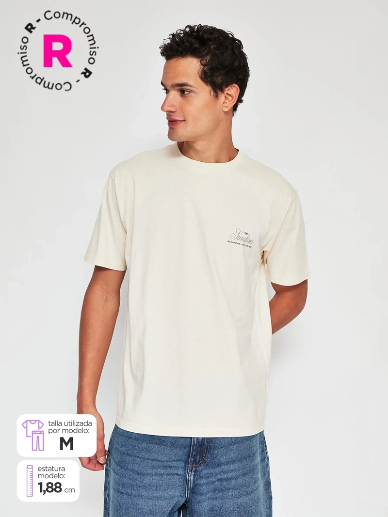 POLERA HOMBRE INDEX ALGODÓN MANGA CORTA