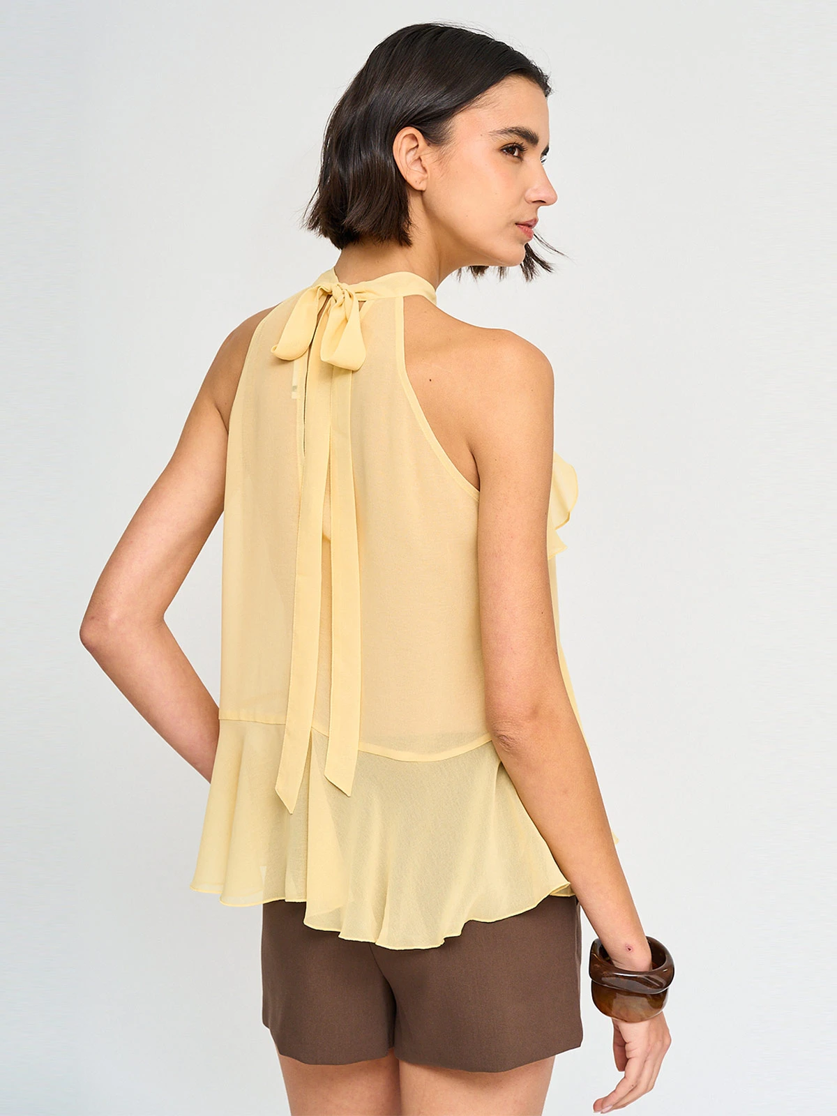 BLUSA MUJER MARQUIS HALTER VUELOS - 2
