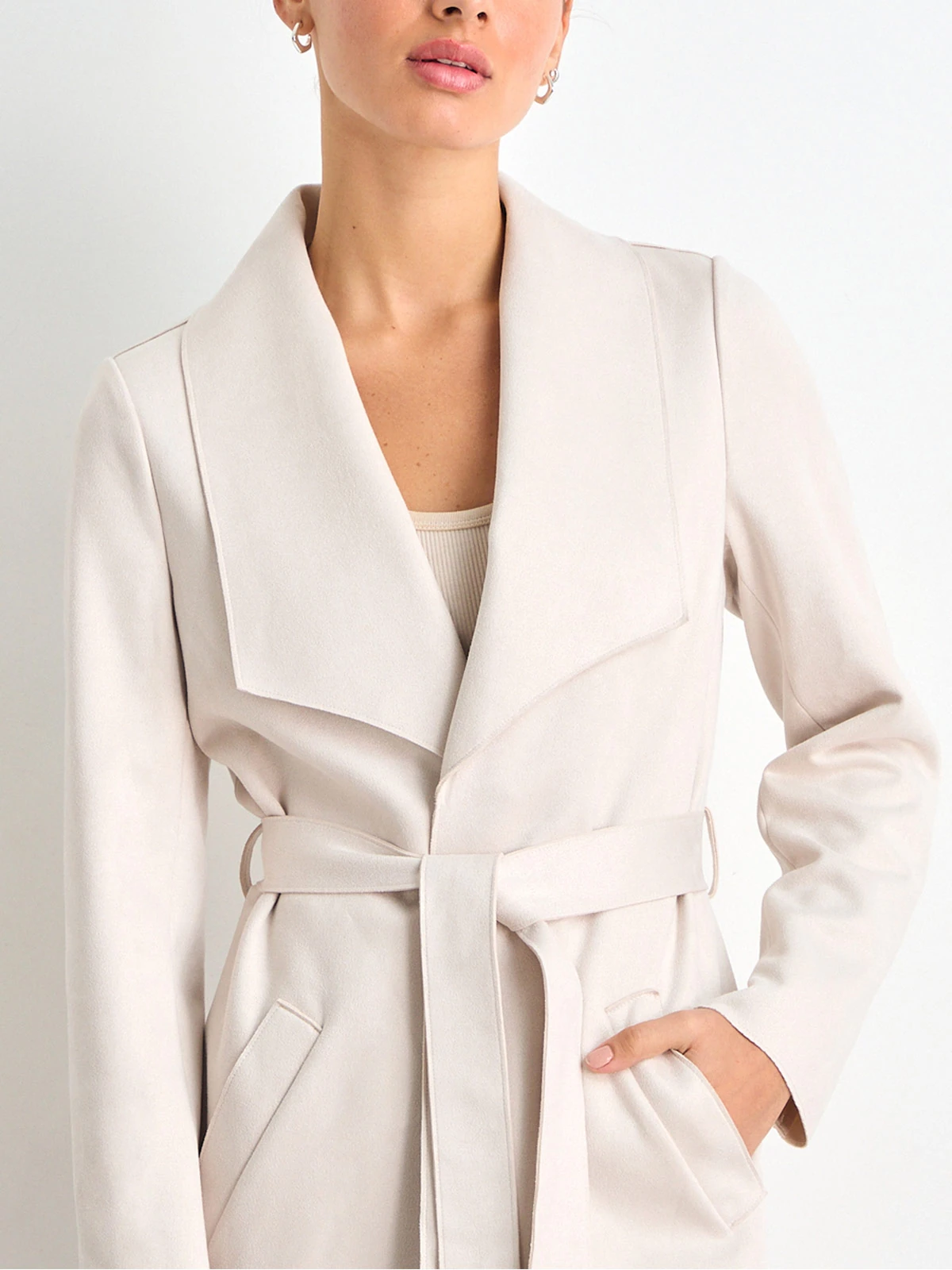 Tapado Ropa TAPADO MUJER IO BEIGE LARGO ELEGANTE