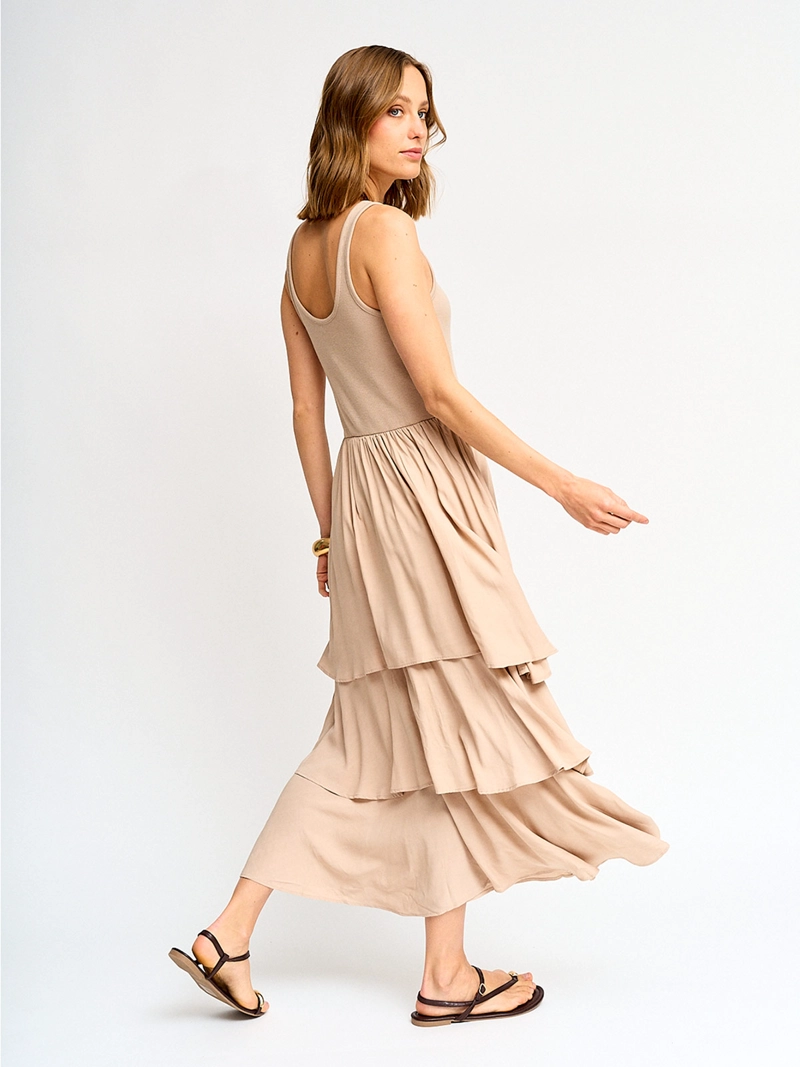 VESTIDO MUJER MARQUIS ALGODÓN CAPAS - 2