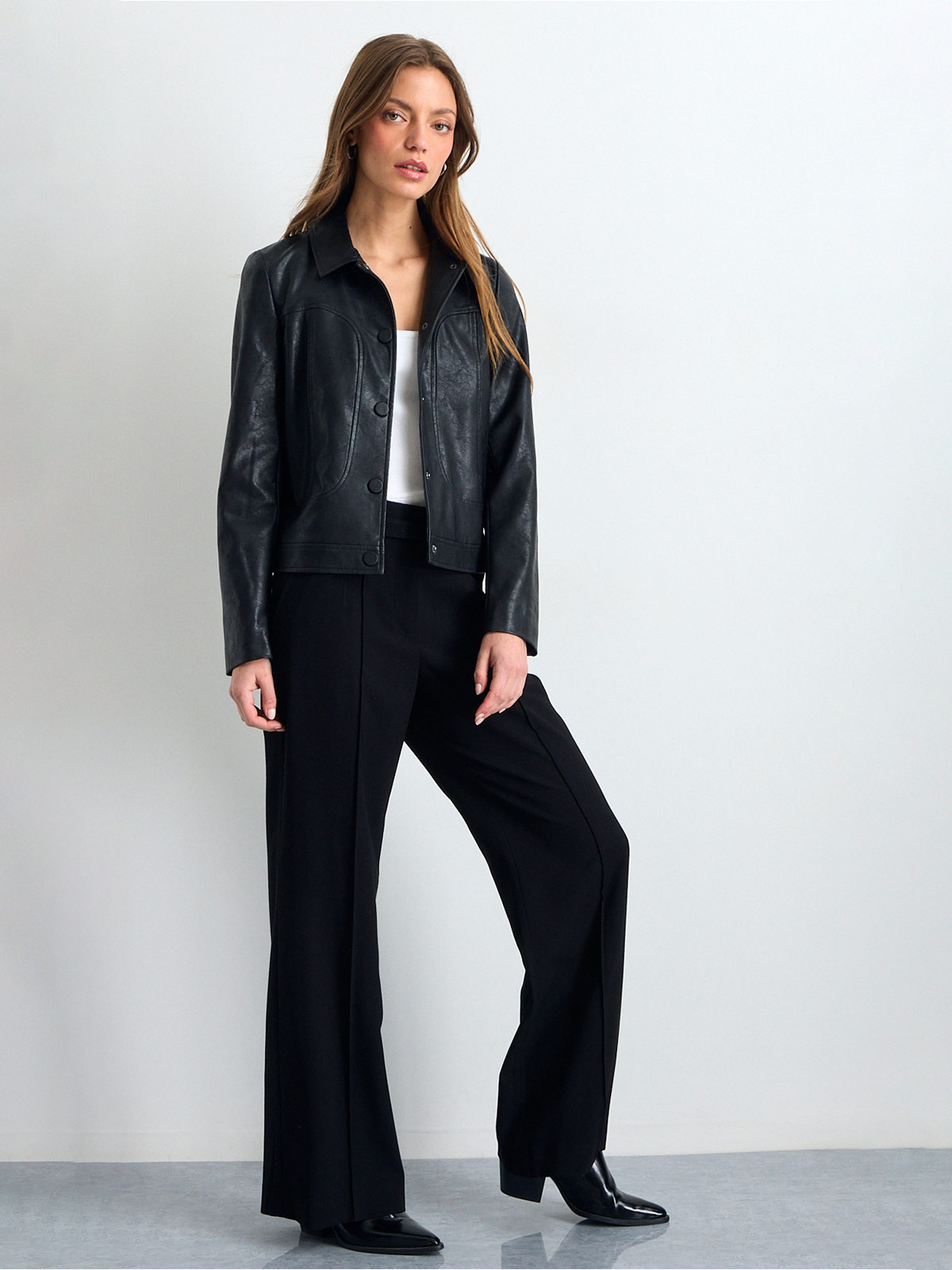CHAQUETA MUJER IO CUELLO CAMISERO BROCHES - 1
