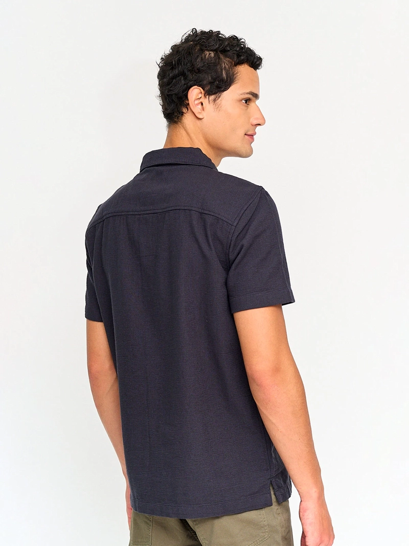 CAMISA HOMBRE MARQUIS ALGODÓN MANGA CORTA TEXTURA - 2