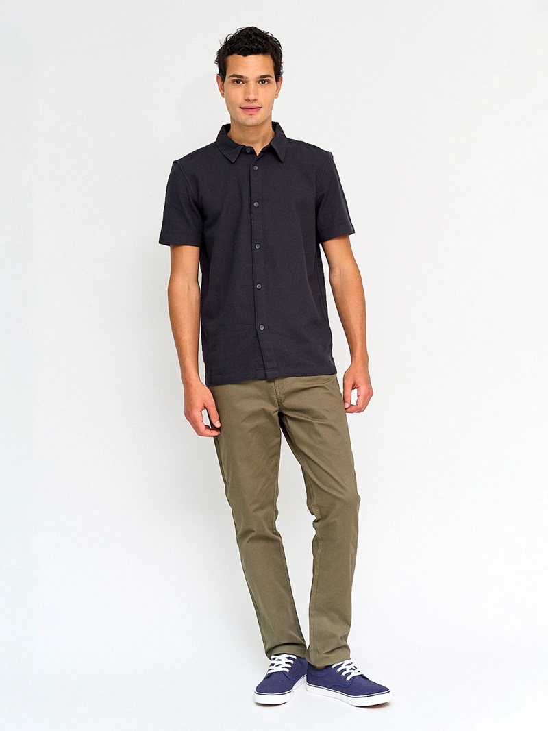 CAMISA HOMBRE MARQUIS ALGODÓN MANGA CORTA TEXTURA - 4