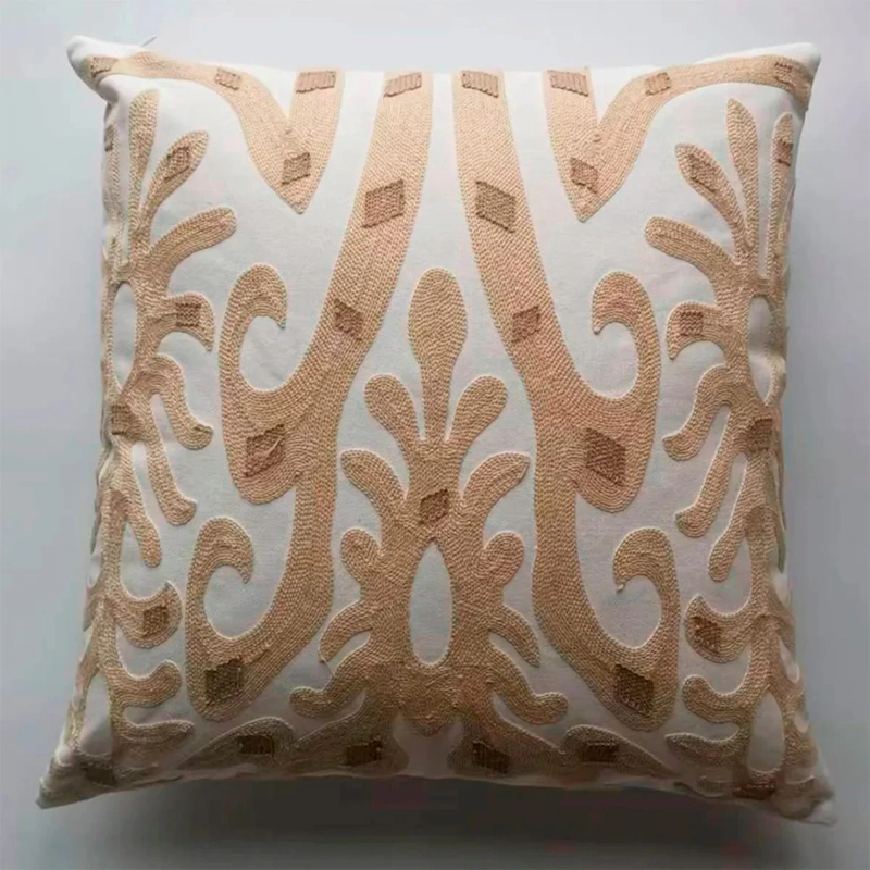 COJÍN RIPLEY HOME BORDADO ABS 45X45 BEIGE - 2
