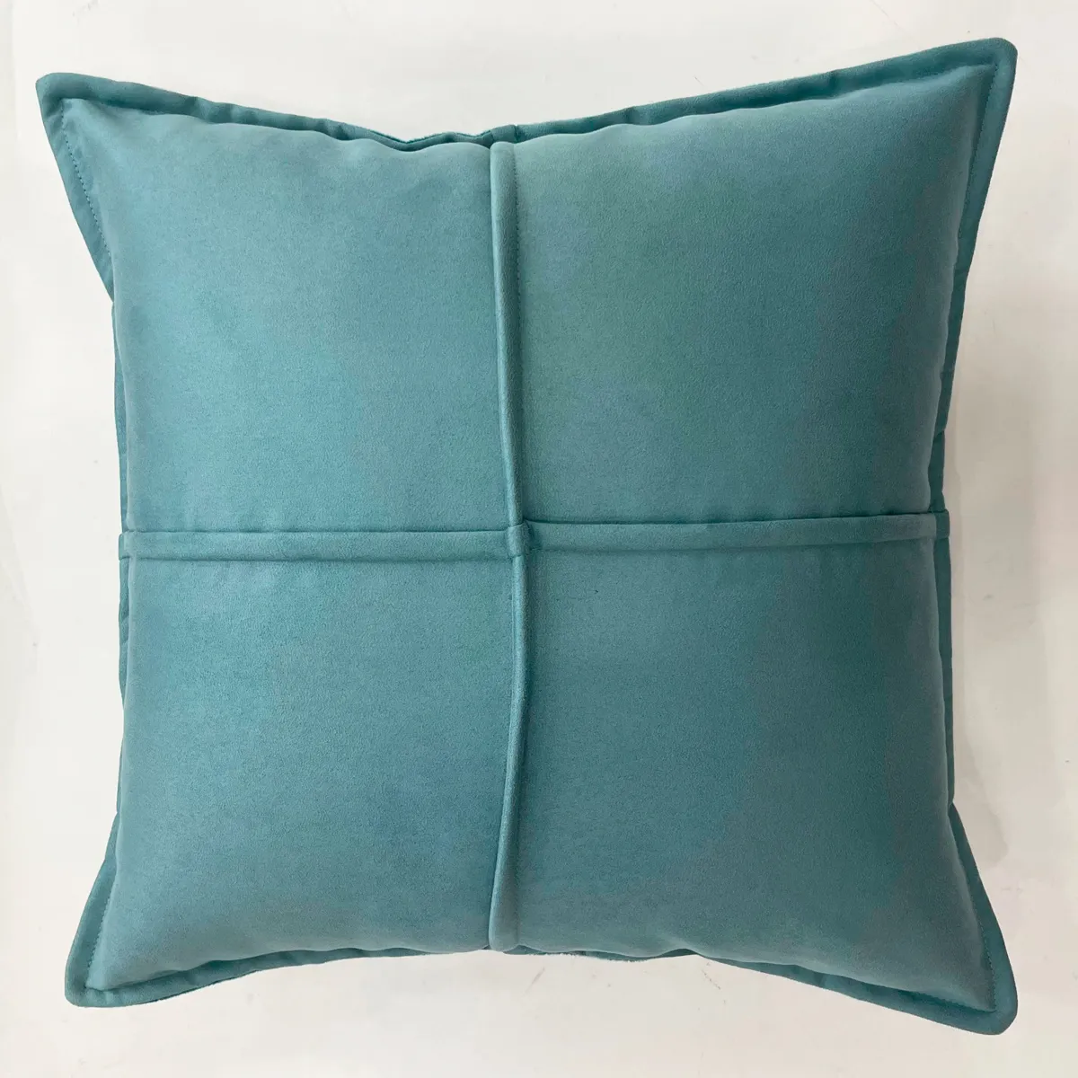 COJÍN RIPLEY HOME GAMUZA 42X42 CM CELESTE - 1