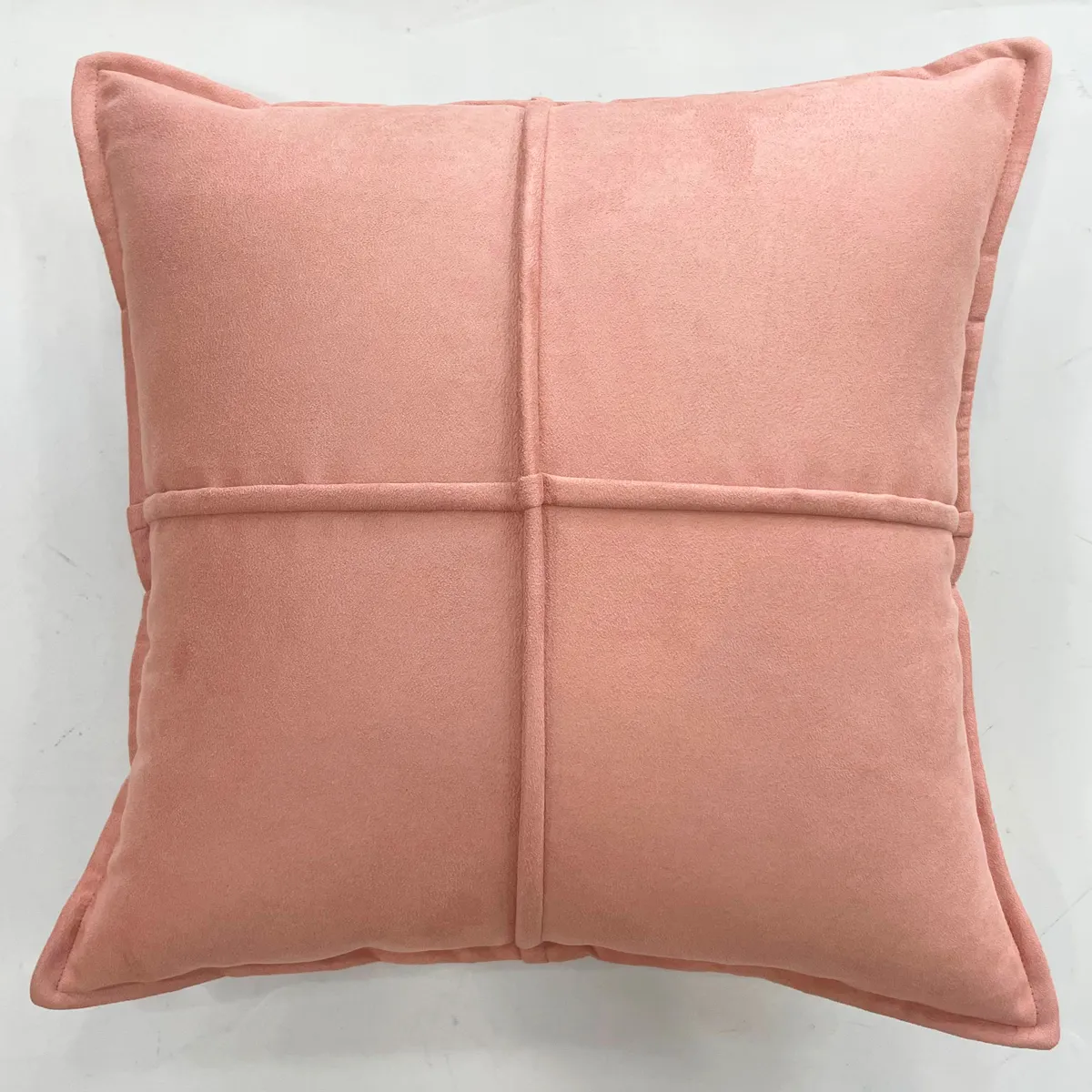 COJÍN RIPLEY HOME GAMUZA 42X42 CM PALO ROSA - 1