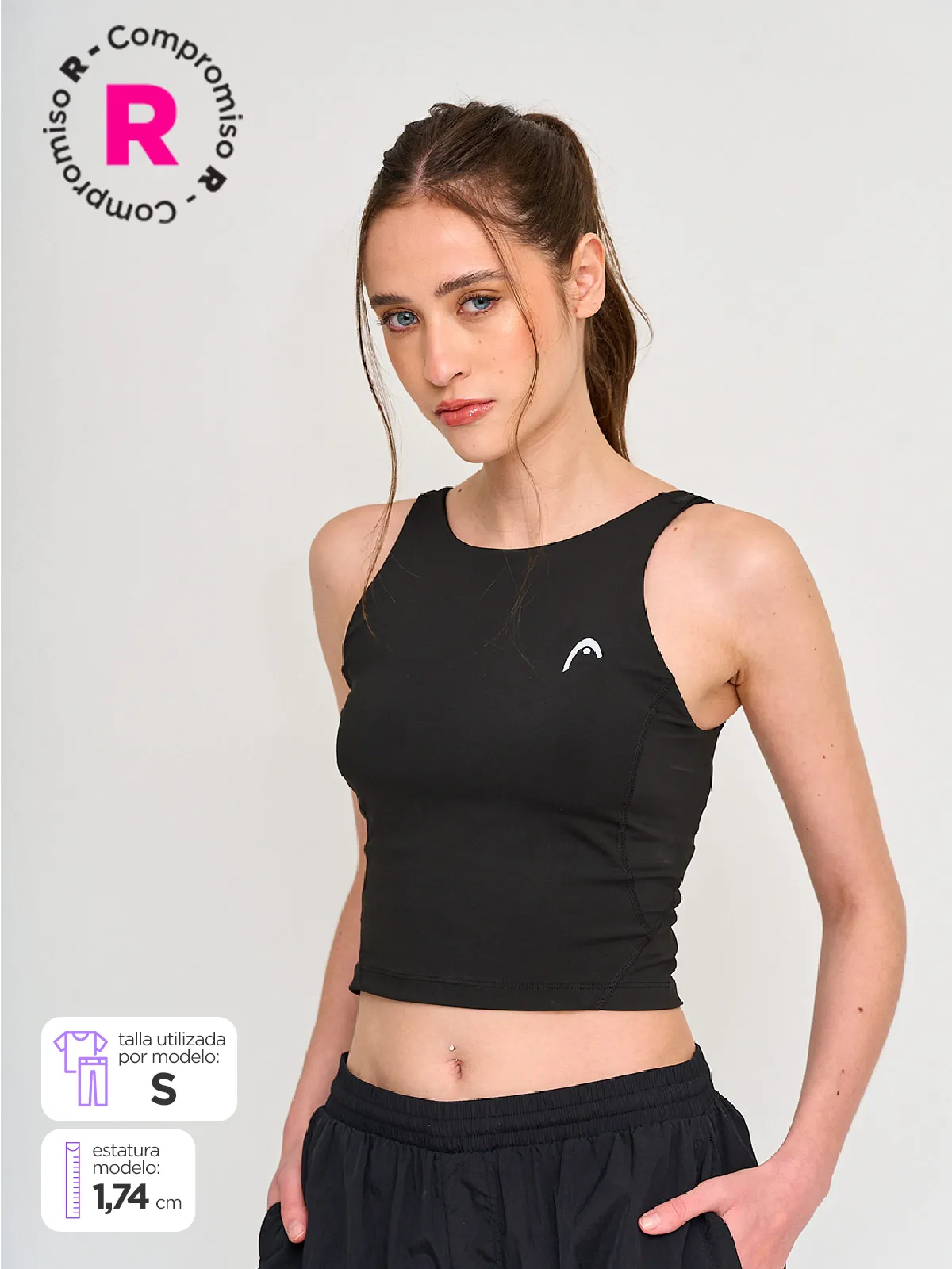 PETO MUJER HEAD SIN MANGAS - 1
