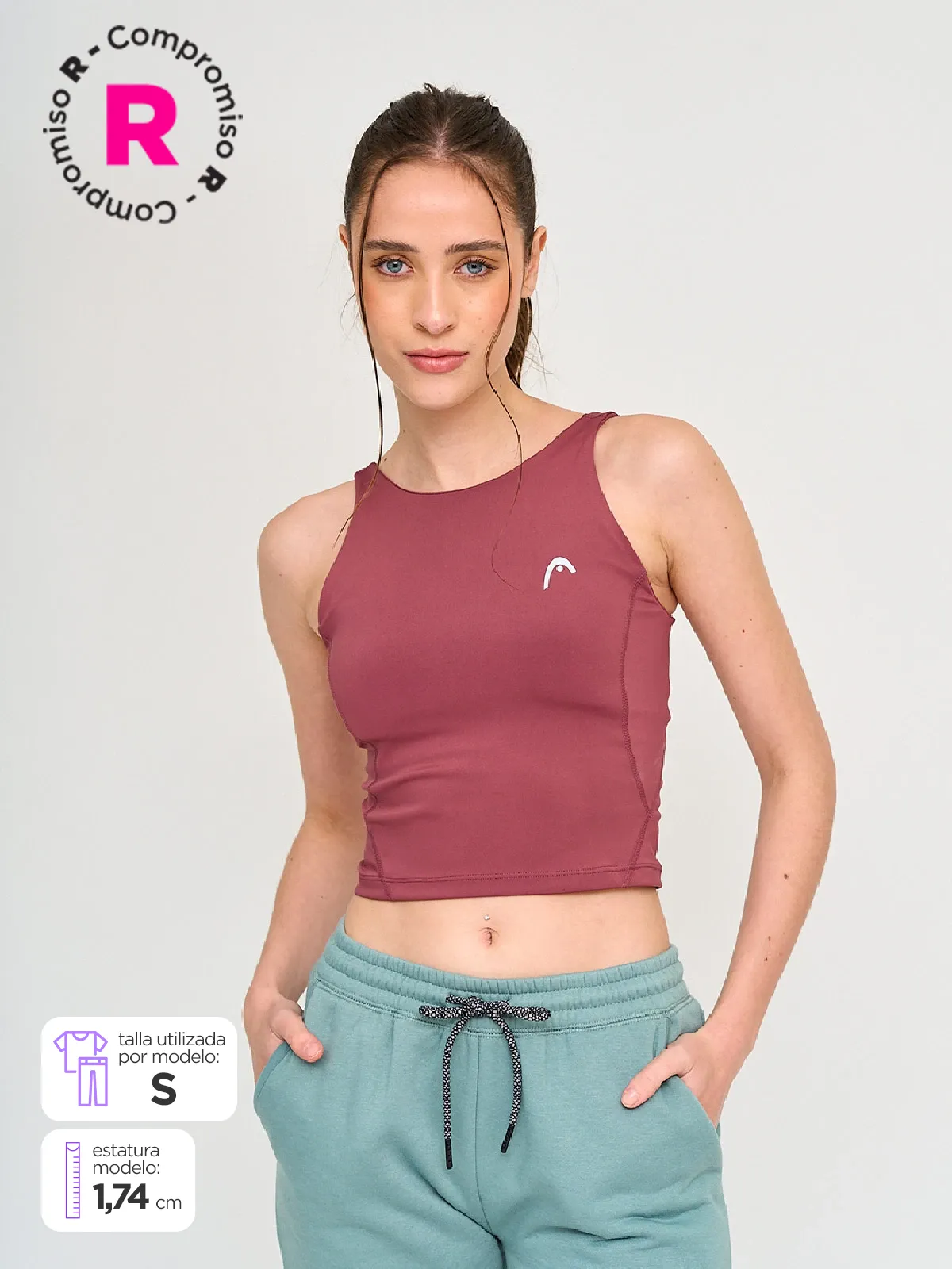 PETO MUJER HEAD SIN MANGAS - 1