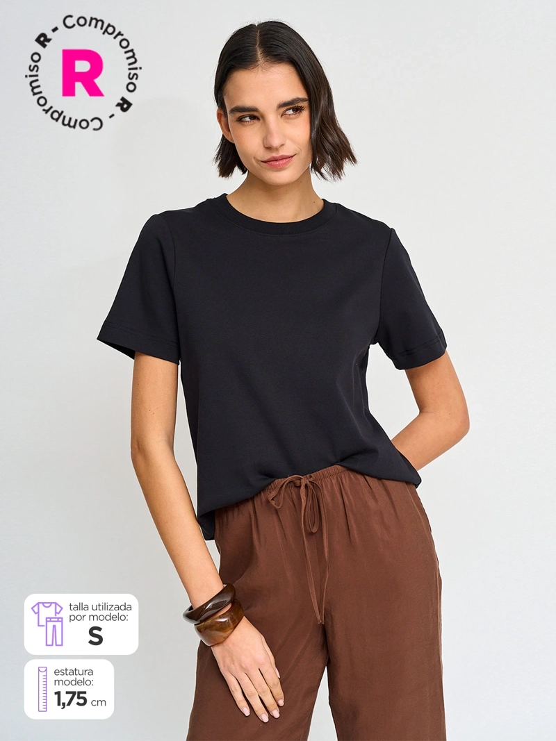 POLERA MUJER MARQUIS ALGODÓN MANGA CORTA