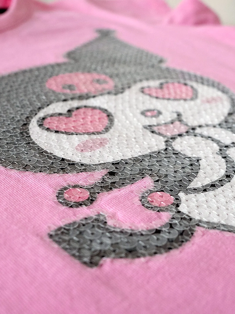 POLERA MANGA CORTA NIÑA HELLO KITTY KUROMI - 2