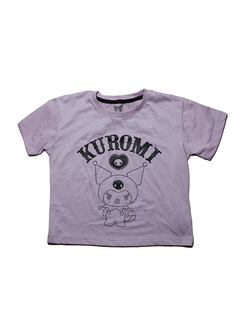 POLERA MANGA CORTA NIÑA HELLO KITTY KUROMI KUR0130A - 1