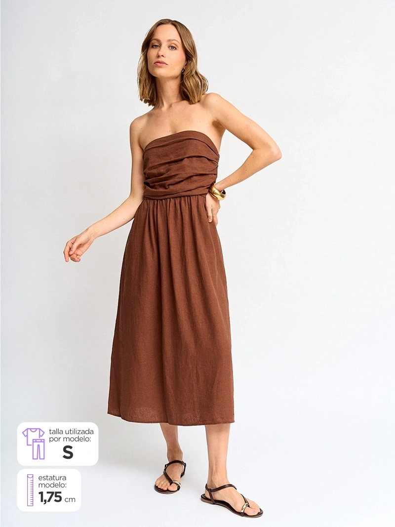 VESTIDO MUJER MARQUIS LINO  - 1