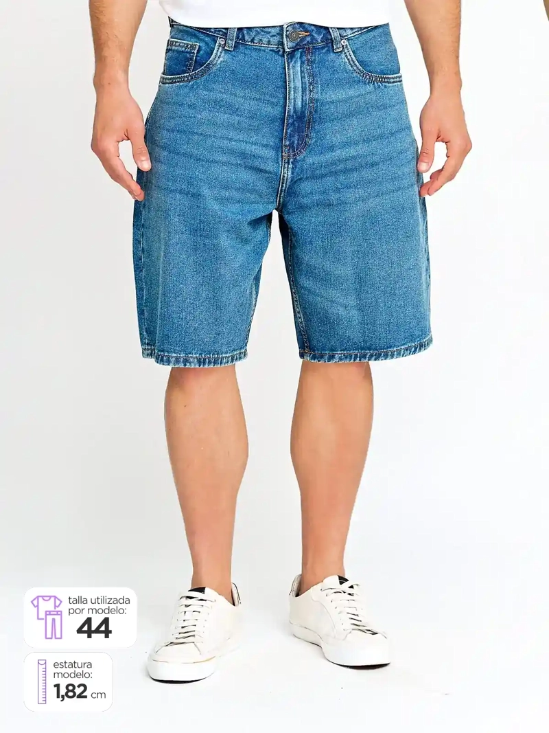 BERMUDA ALGODÓN BAGGY HOMBRE INDEX