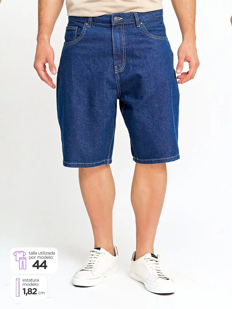 BERMUDA ALGODÓN BAGGY HOMBRE INDEX