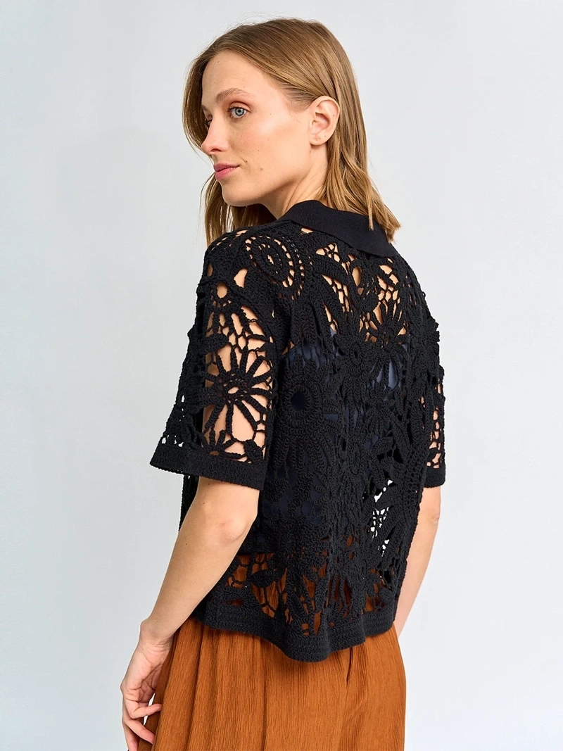 SWEATER MUJER MARQUIS ALGODÓN CROCHET - 2