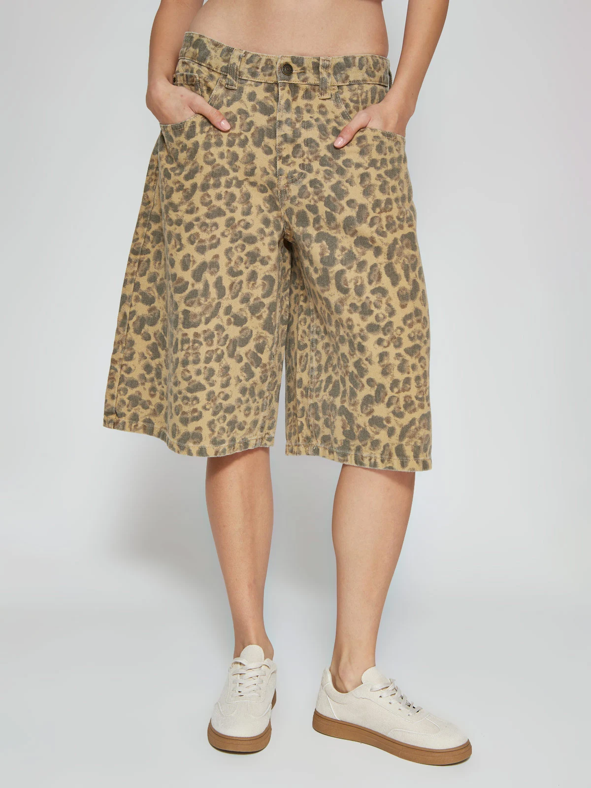 SHORT MUJER BARBADOS LARGO ALGODÓN ANIMAL PRINT - 2