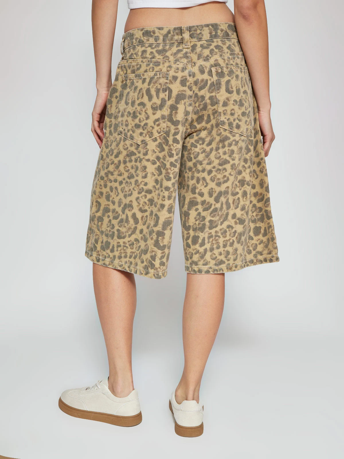 SHORT MUJER BARBADOS LARGO ALGODÓN ANIMAL PRINT - 3