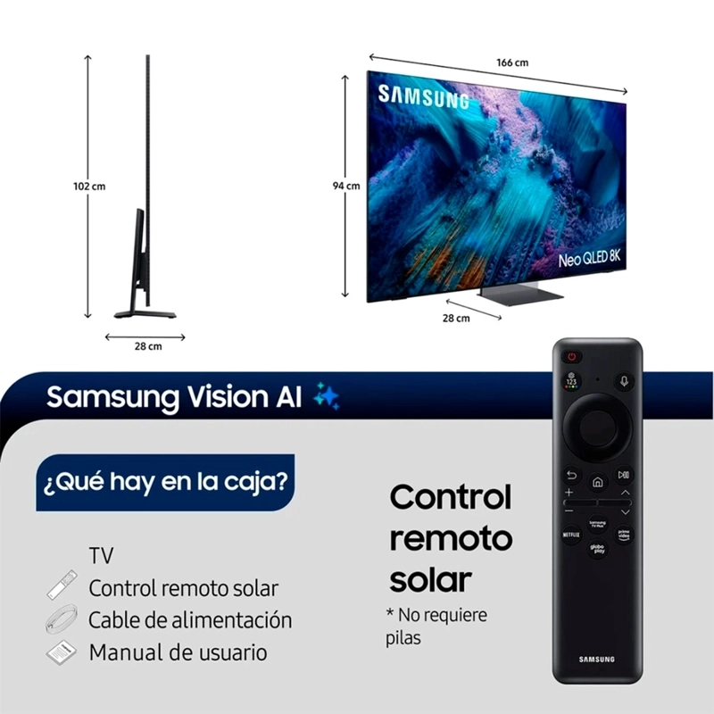 SMART TV SAMSUNG 75 NEO QLED MINI LED 8K QN990F VISION AI (2025) - 3