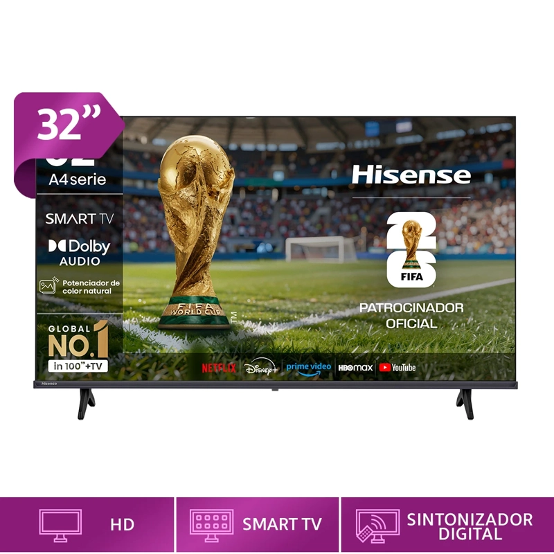 SMART TV HISENSE LED HD 32” 32A4NV