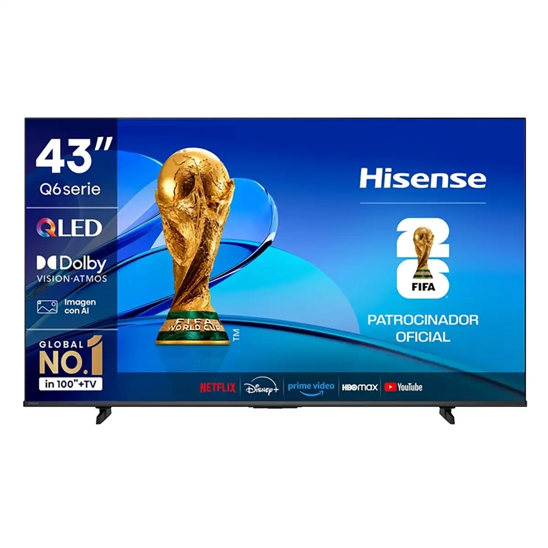 SMART TV HISENSE QLED 4K UHD 43” 43Q6QV - 2