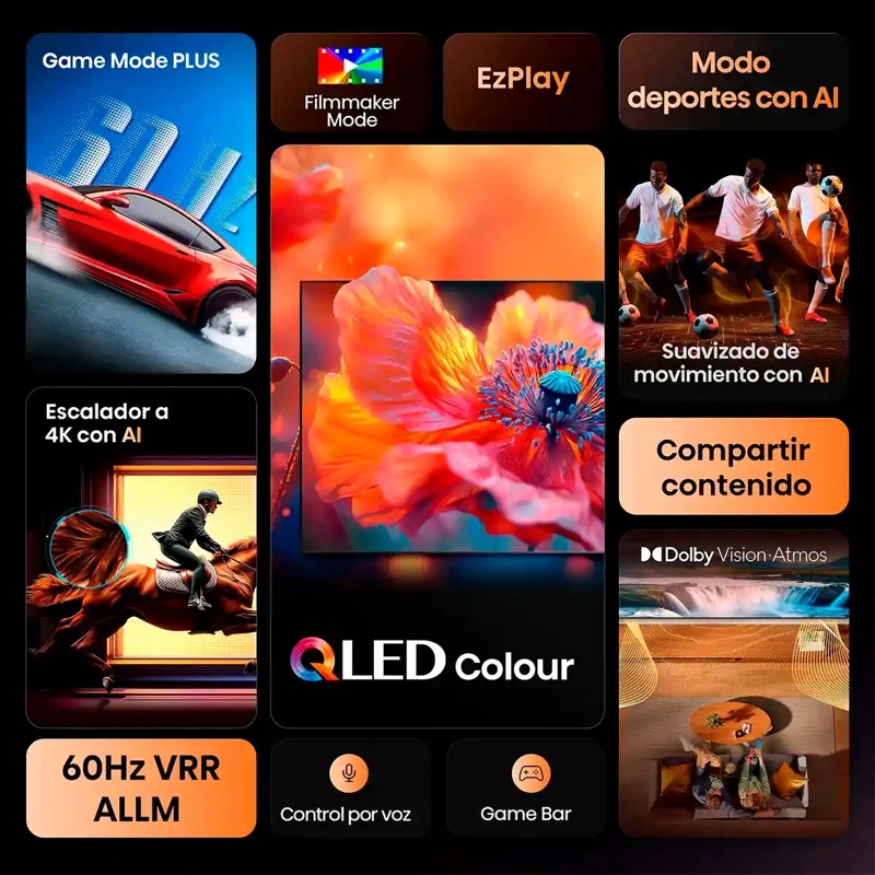 SMART TV HISENSE QLED 4K UHD 43” 43Q6QV - 4