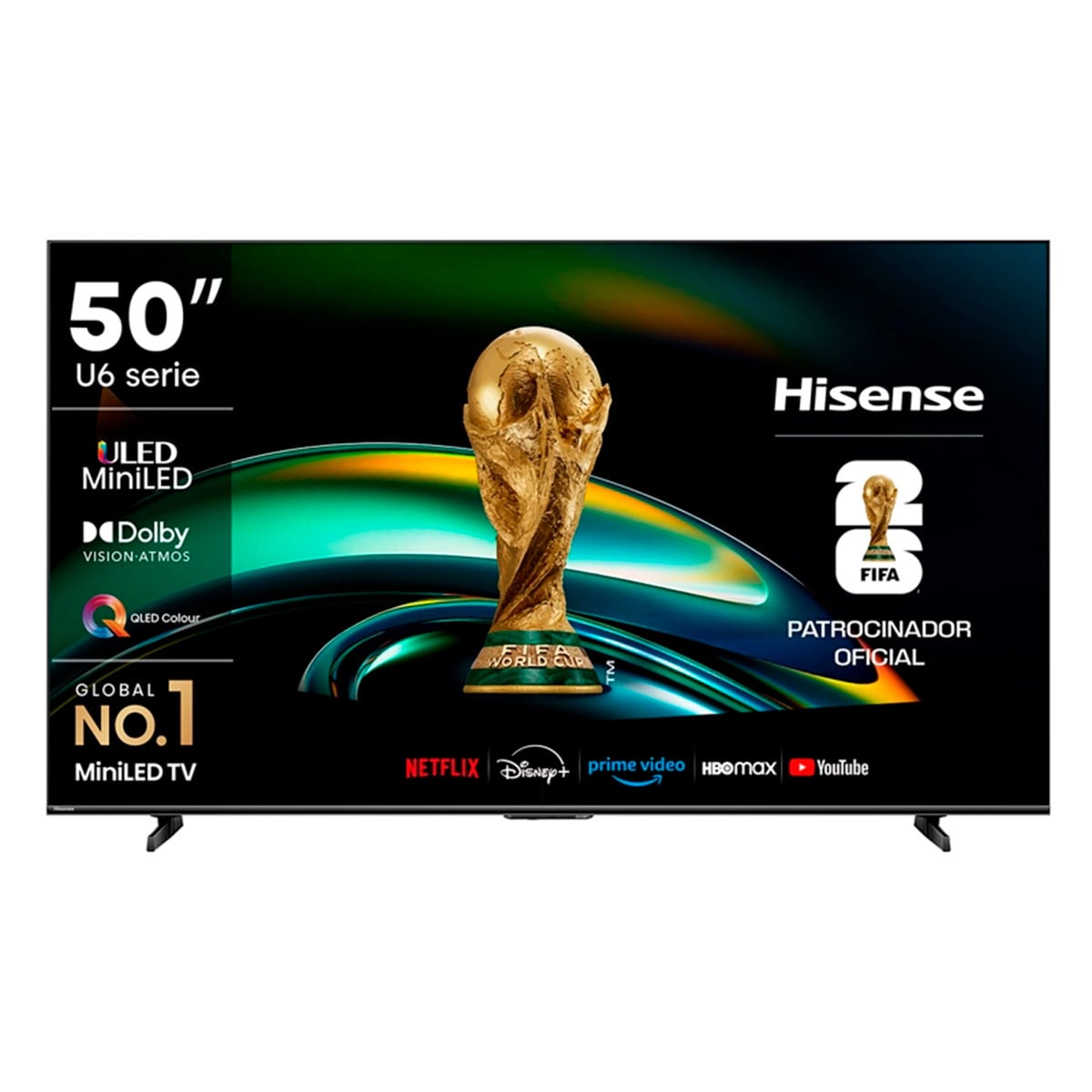 SMART TV HISENSE MINI LED 4K UHD 50” 50U6QV