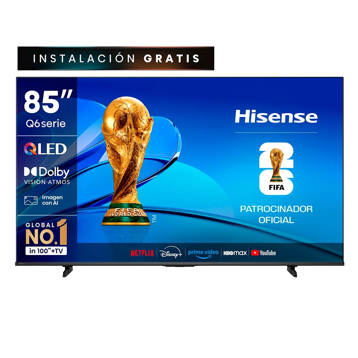 SMART TV HISENSE QLED 4K UHD 85” 85Q6QV - 2
