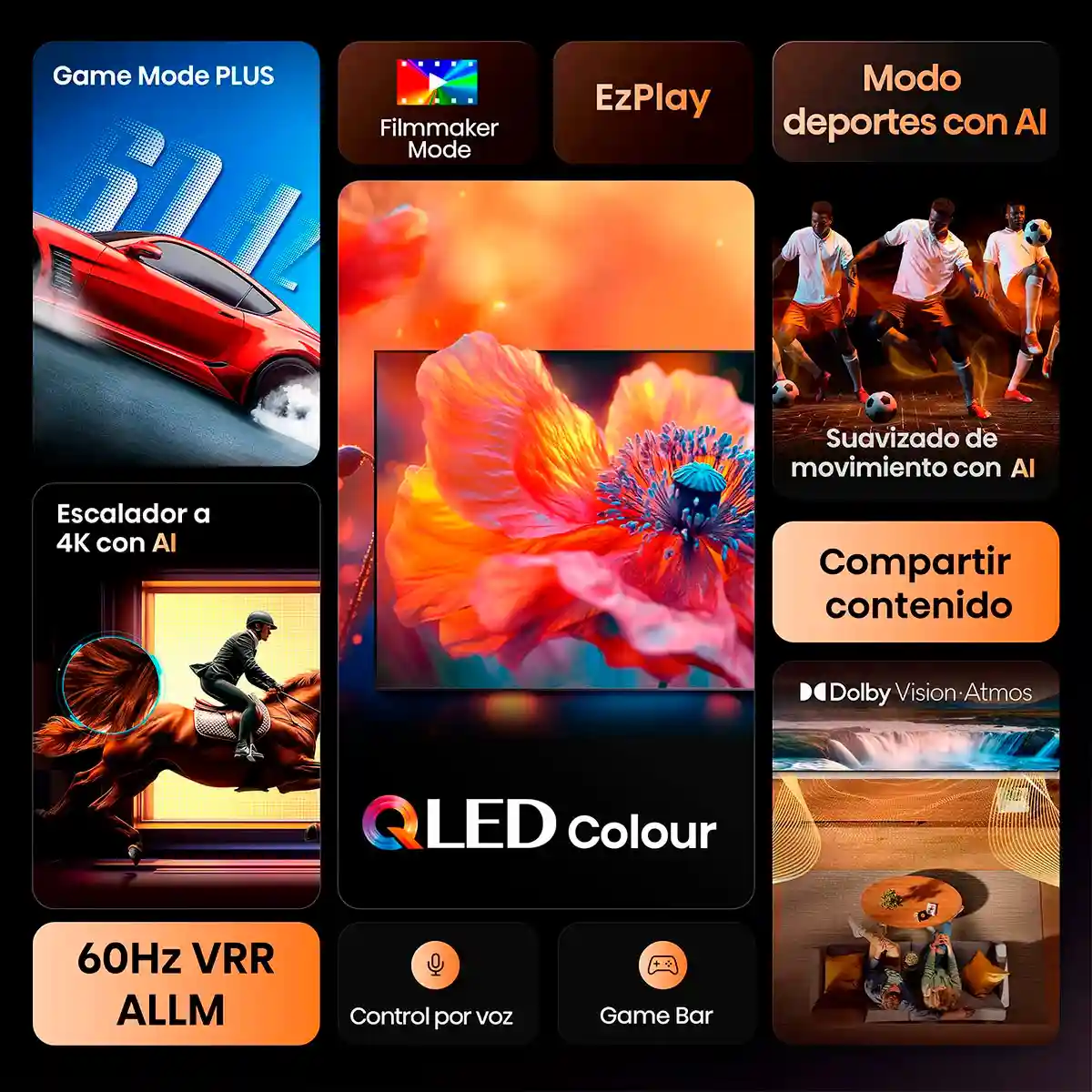SMART TV HISENSE QLED 4K UHD 85” 85Q6QV - 4