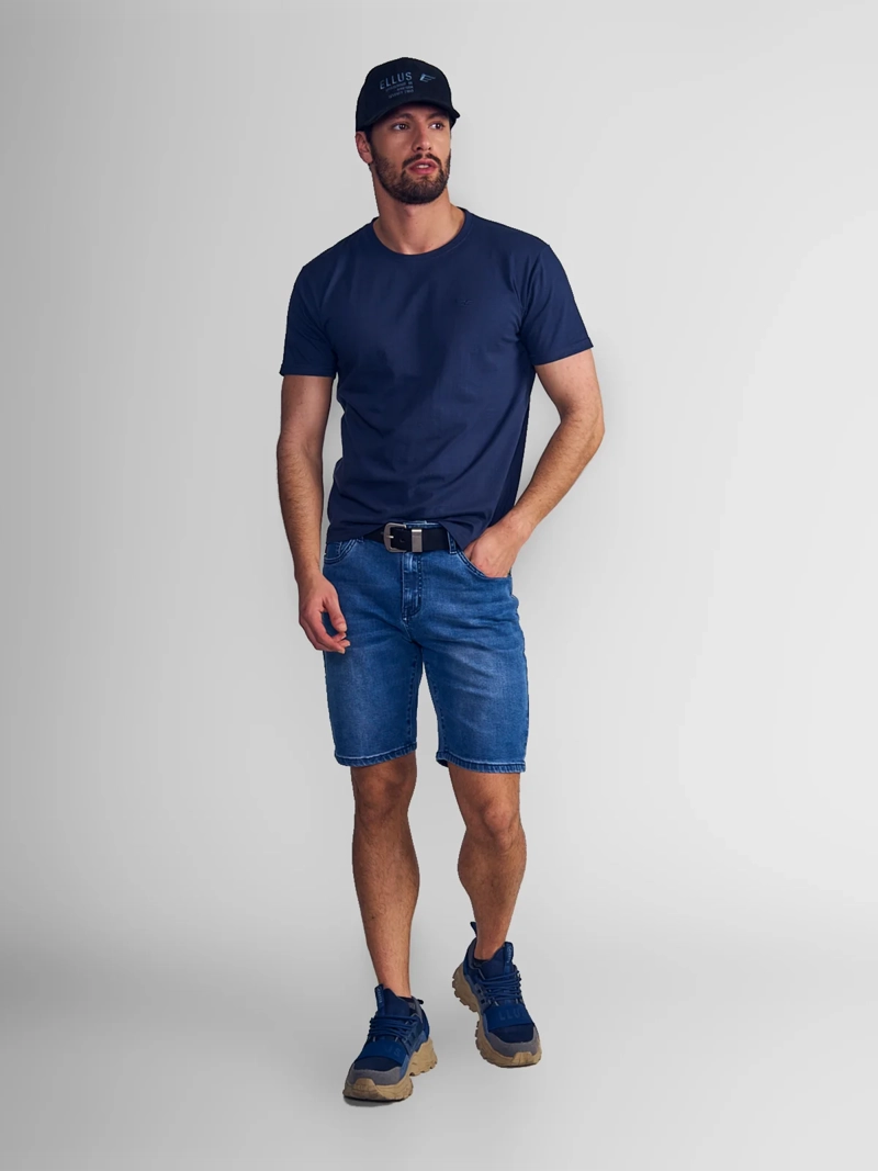 POLERA MANGA CORTA HOMBRE ELLUS AZUL MARINO - 5