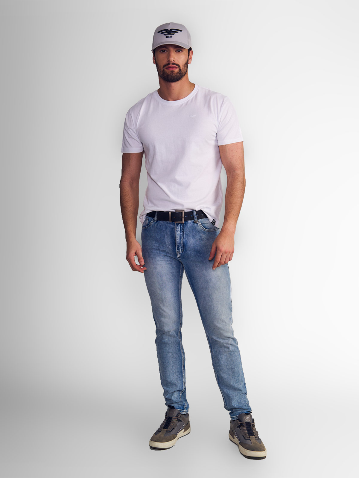 POLERA MANGA CORTA HOMBRE ELLUS AZUL MARINO - 4