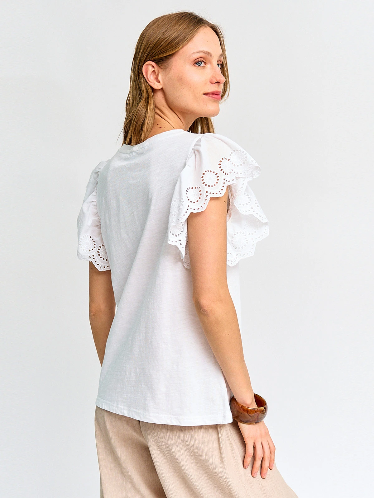 POLERA MUJER MARQUIS MANGA BRODERIE - 2