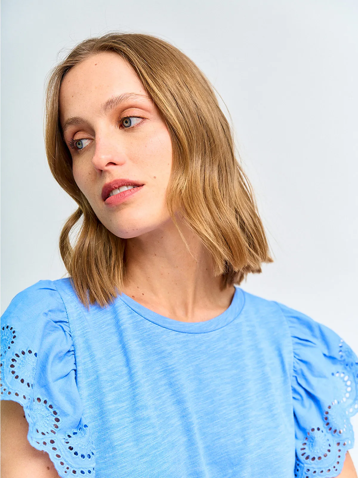 POLERA MUJER MARQUIS MANGA BRODERIE - 3