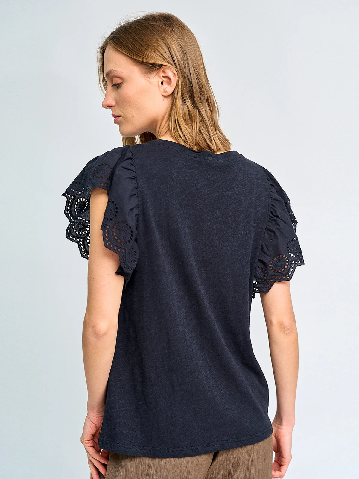 POLERA MUJER MARQUIS MANGA BRODERIE - 2