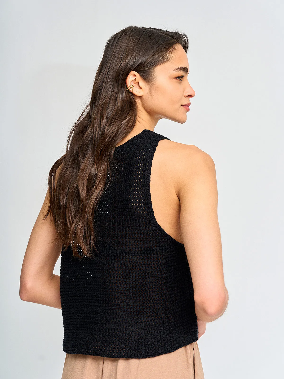 SWEATER MUJER MARQUIS ALGODÓN CALADO - 2
