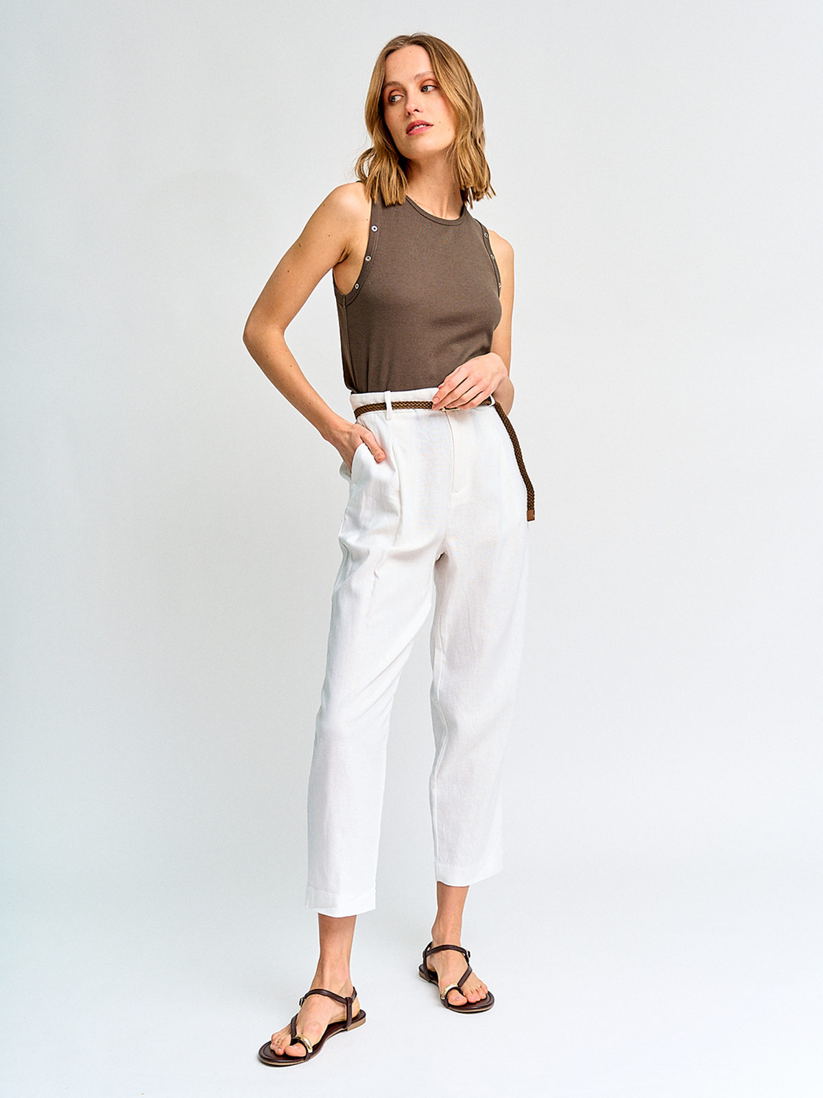 PANTALÓN MUJER MARQUIS LINO  - 4