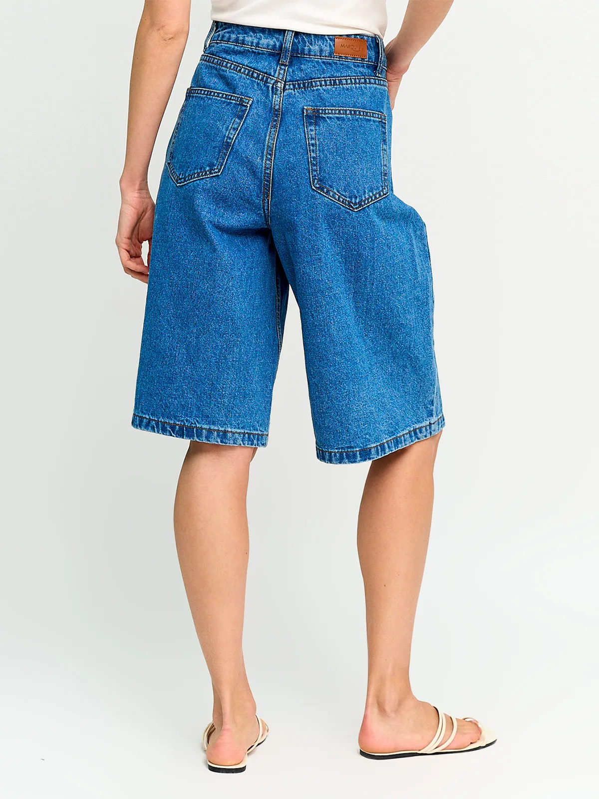 SHORT MUJER MARQUIS LARGO ALGODÓN DENIM - 2