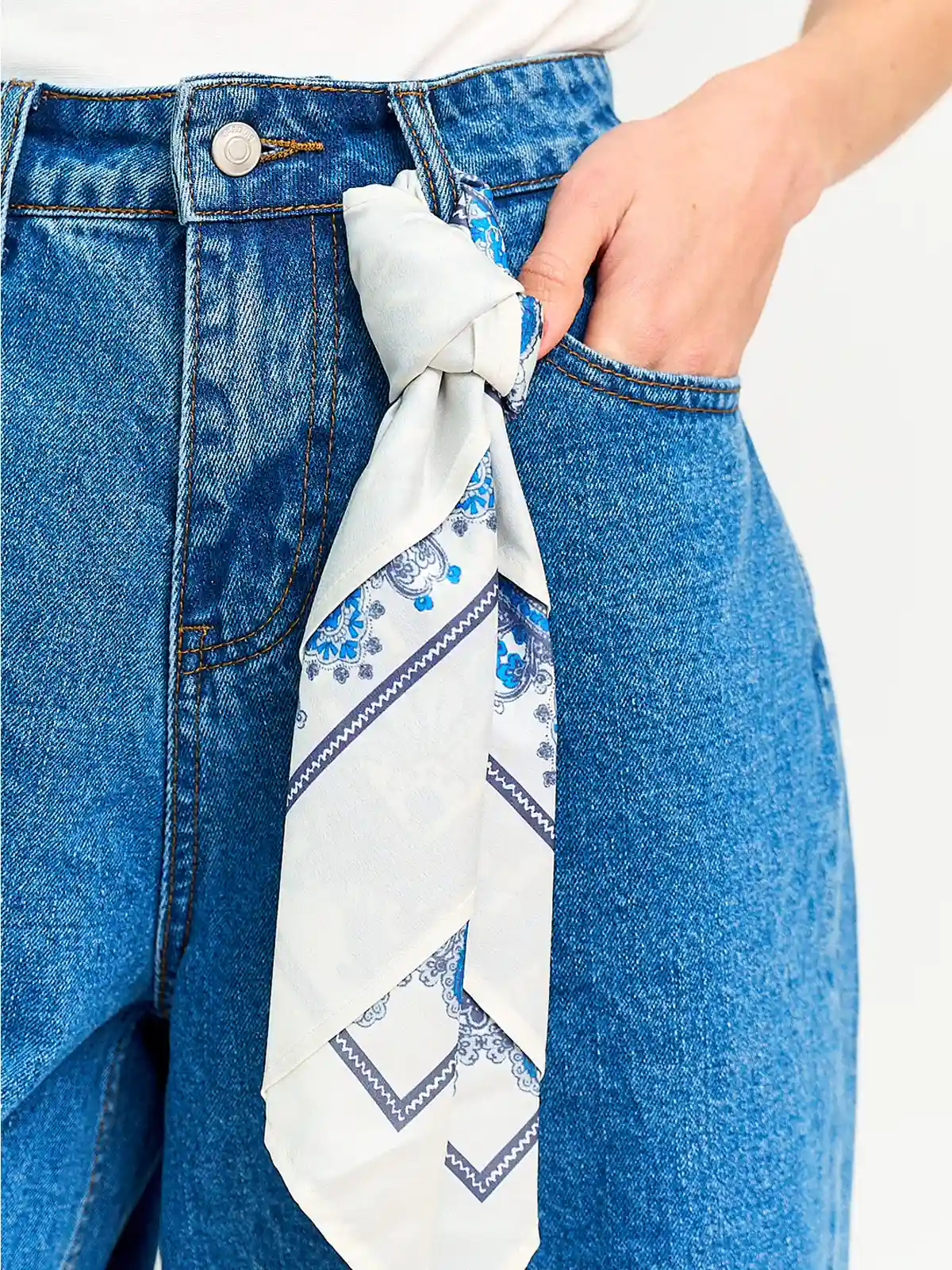 SHORT MUJER MARQUIS LARGO ALGODÓN DENIM - 3