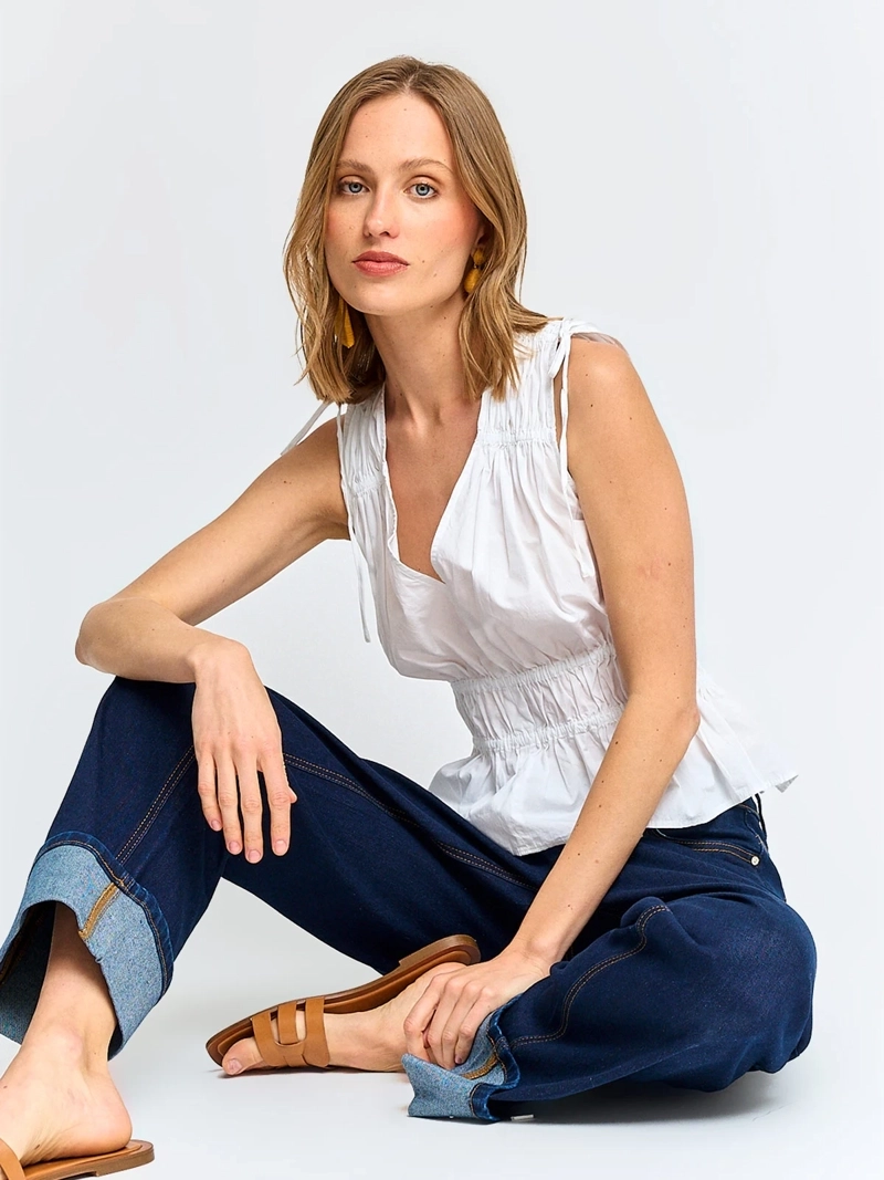 BLUSA MUJER MARQUIS ALGODÓN SIN MANGAS - 4