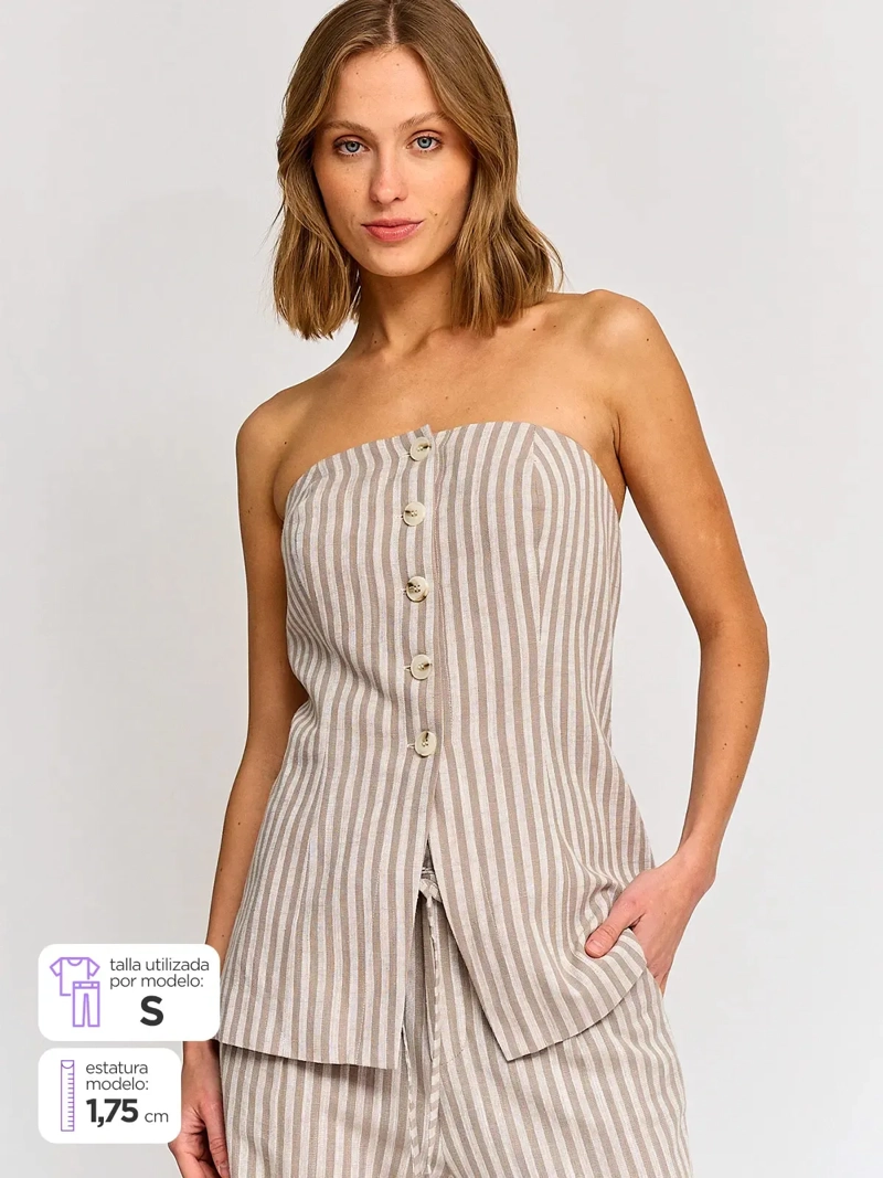 BLAZER MUJER MARQUIS STRAPLESS LISTADO - 3