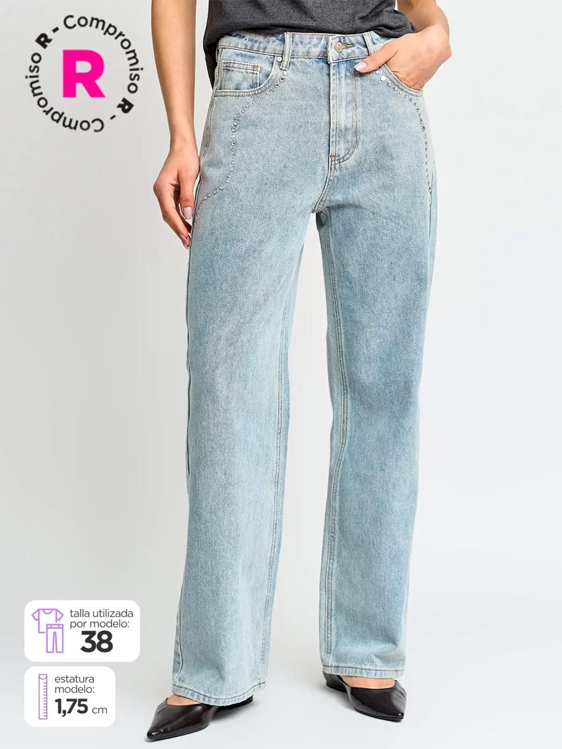 JEANS MUJER MARQUIS ALGODÓN TACHAS - 5