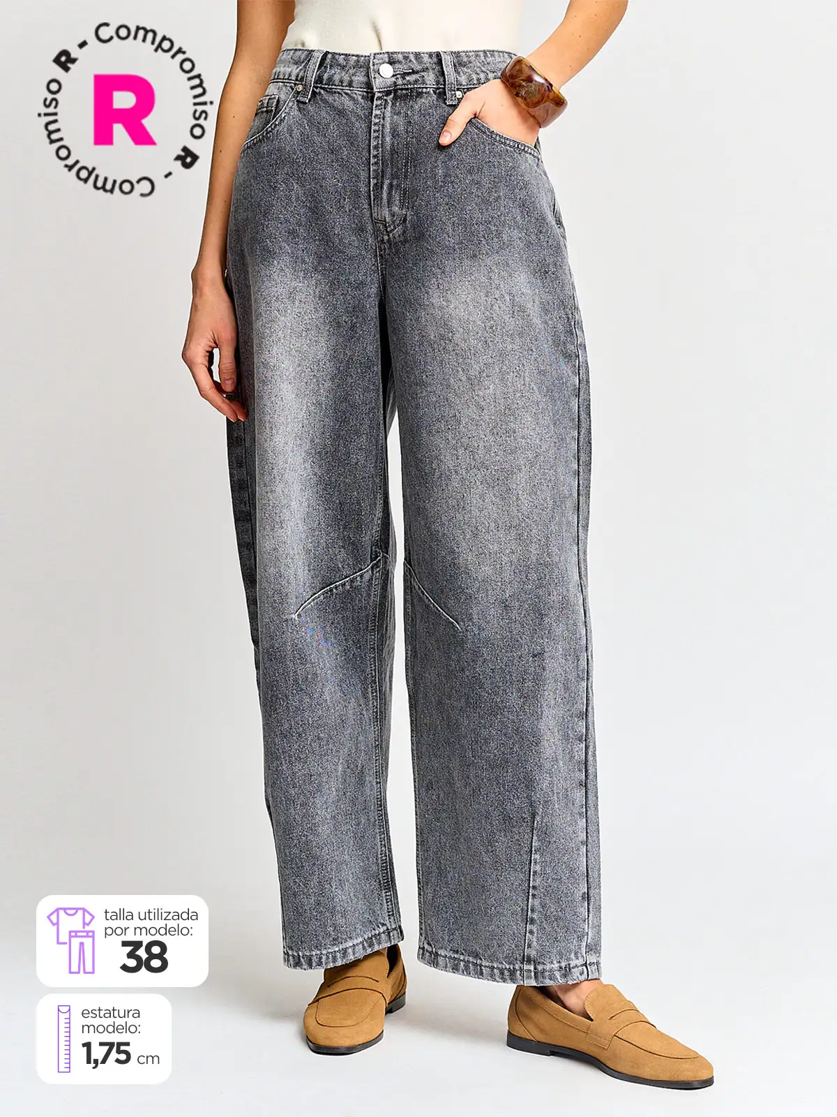 JEANS MUJER MARQUIS BARREL ALGODÓN - 1