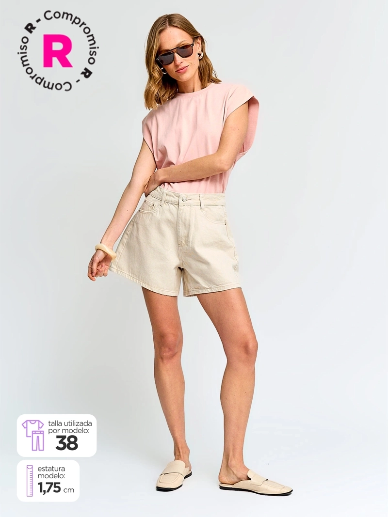 SHORT MUJER MARQUIS ALGODÓN DENIM - 1