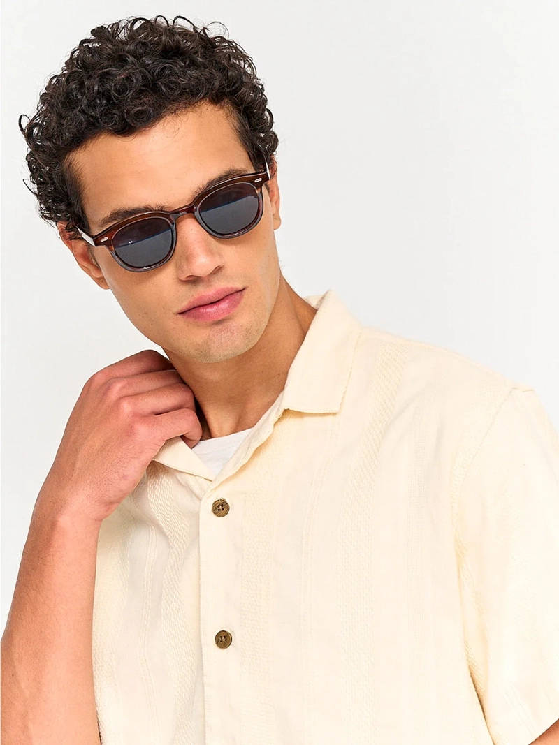 CAMISA HOMBRE INDEX ALGODÓN MANGA CORTA TEXTURA - 3