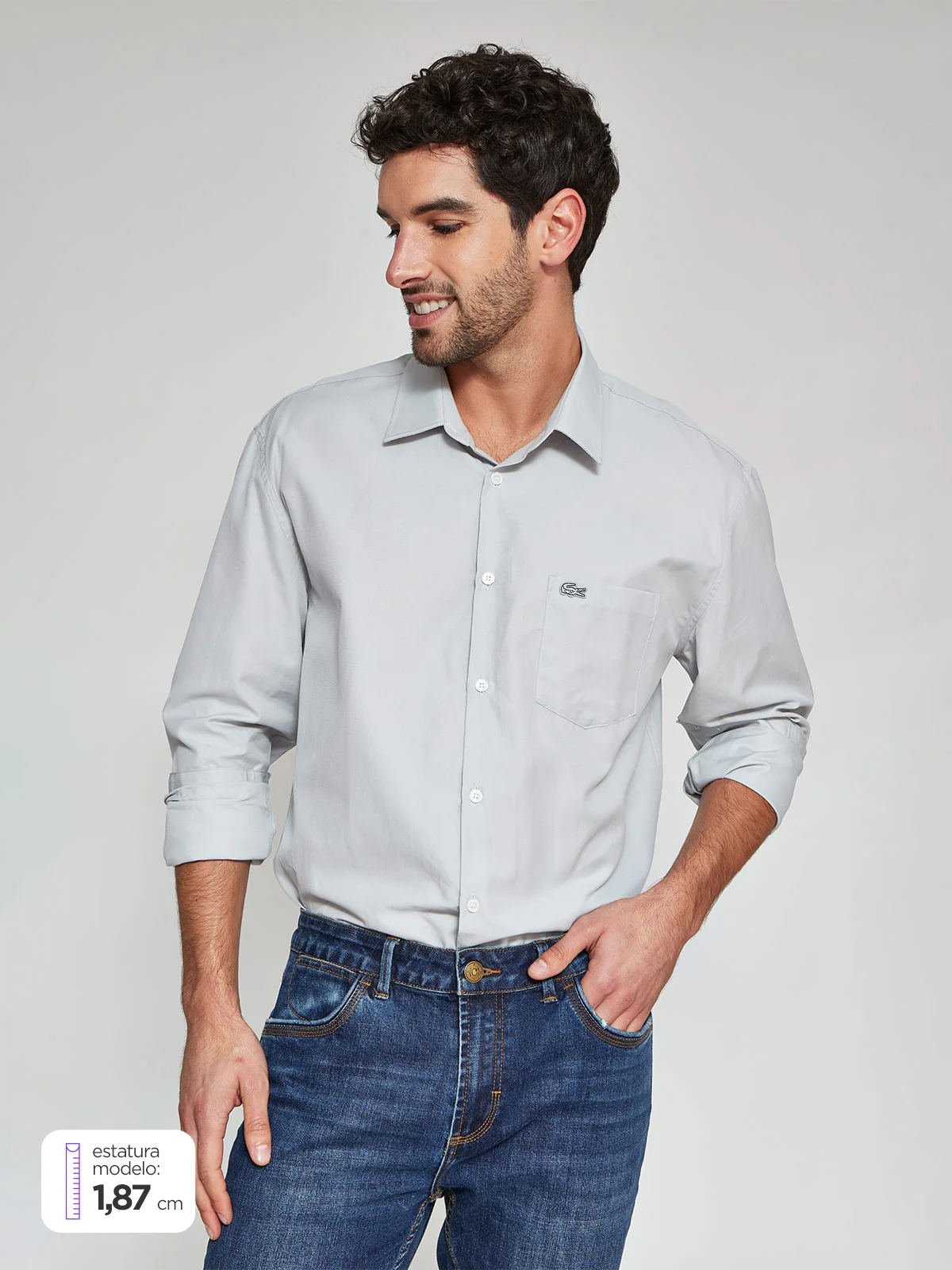 CAMISA MANGA LARGA HOMBRE LACOSTE - 1