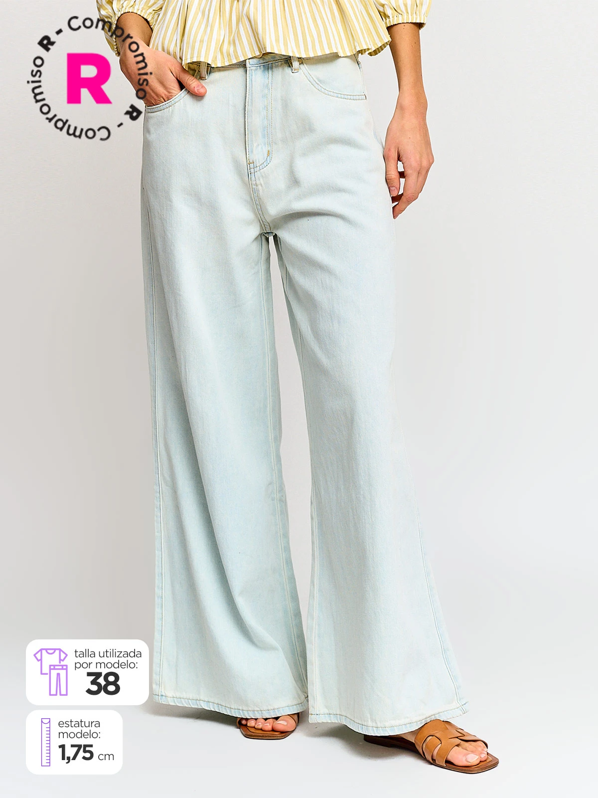 JEANS MUJER MARQUIS WIDELEG ALGODÓN - 1