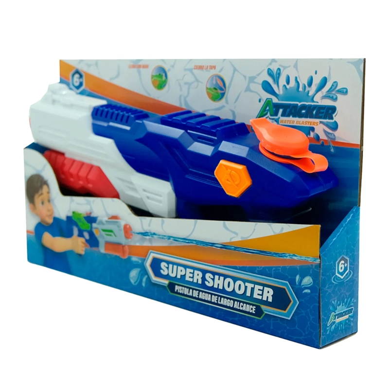 LANZADOR AGUA 40CM ATTACKER VERDE - 12