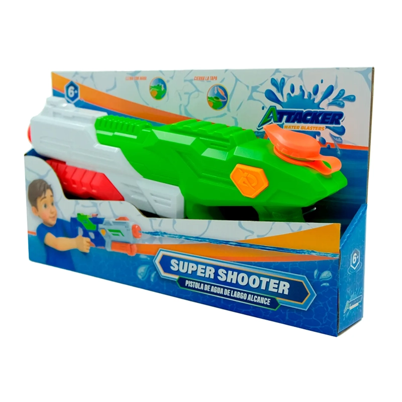 LANZADOR AGUA 40CM ATTACKER VERDE - 6