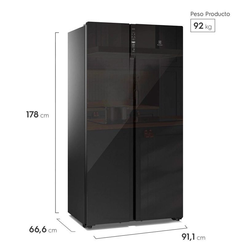 REFRIGERADOR SIDE BY SIDE ELECTROLUX 525 L NO FROST ES5GB - 2