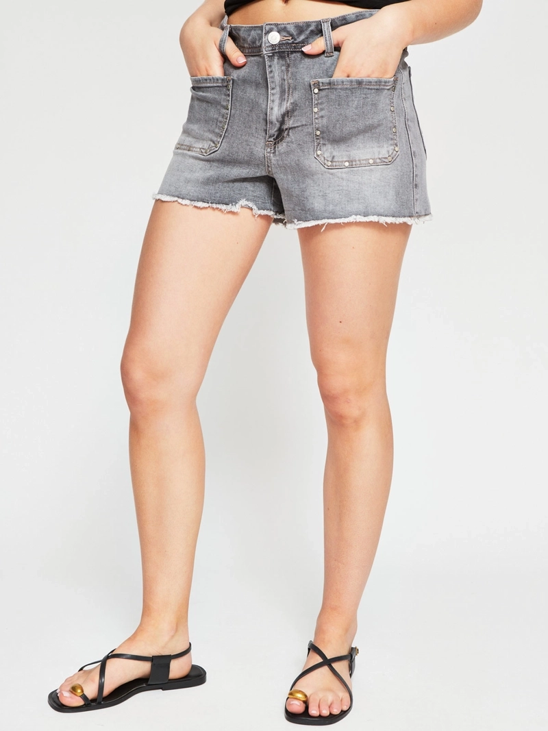 SHORT MUJER INDEX ALGODÓN TACHAS BOLSILLO - 2