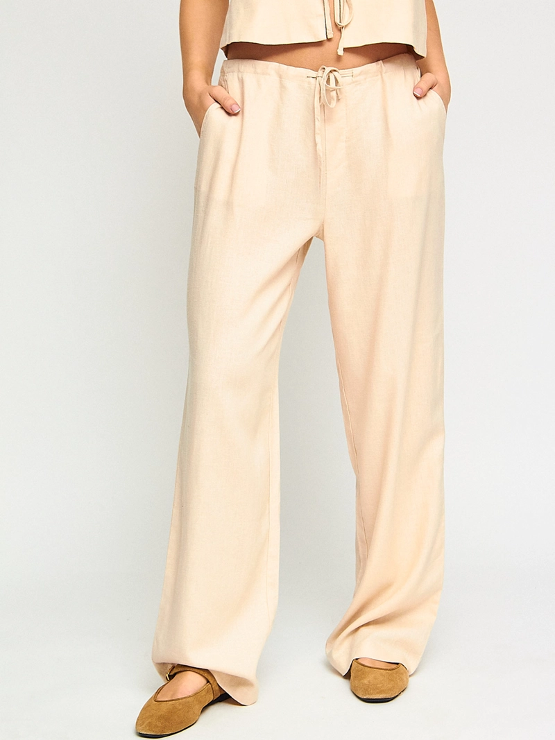 PANTALÓN MUJER INDEX LINO FLUIDO - 2